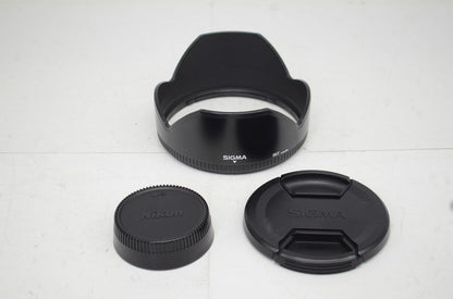 良品 SIGMA シグマ 50mm F1.4 EX DG HSM Nikon ニコン Fマウント 単焦点レンズ フード付 251011c