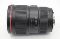 美品 Canon キヤノン EF 16-35mm F4L IS USM フルサイズ ズームレンズ フード付 241009n