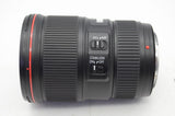 美品 Canon キヤノン EF 16-35mm F4L IS USM フルサイズ ズームレンズ フード付 241009n