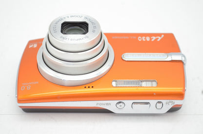 良品 OLYMPUS オリンパス μ830 コンパクトデジタルカメラ パーシモンオレンジ 250510m【アルプスカメラ】