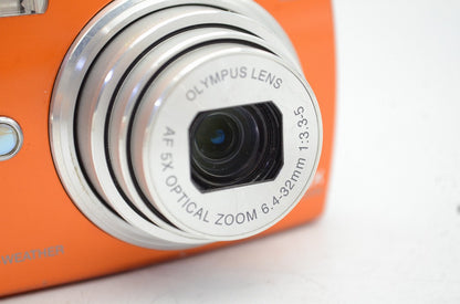 良品 OLYMPUS オリンパス μ830 コンパクトデジタルカメラ パーシモンオレンジ 250510m【アルプスカメラ】