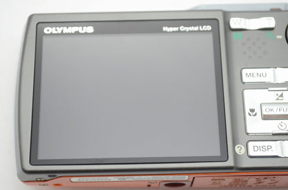 良品 OLYMPUS オリンパス μ830 コンパクトデジタルカメラ パーシモンオレンジ 250510m【アルプスカメラ】