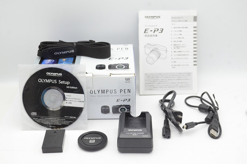 OLYMPUS オリンパス PEN E-P3 ボディ ミラーレス一眼カメラ シルバー 元箱付 250511q
