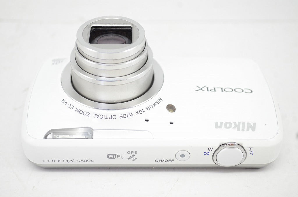 良品 Nikon ニコン COOLPIX S800c ホワイト コンパクトデジタルカメラ 元箱付 251010y