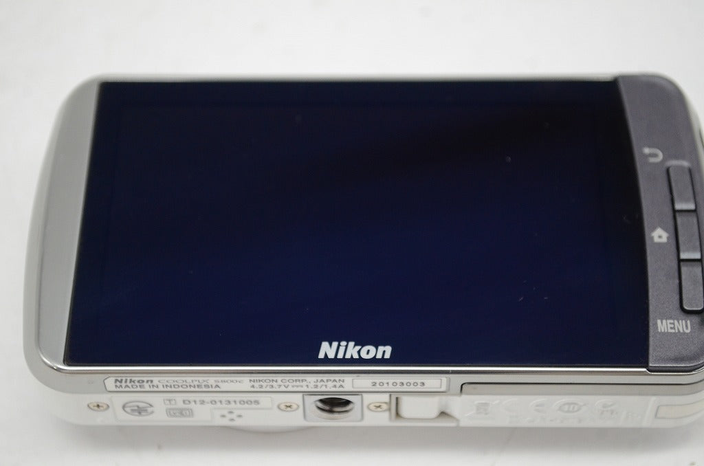 良品 Nikon ニコン COOLPIX S800c ホワイト コンパクトデジタルカメラ 元箱付 251010y