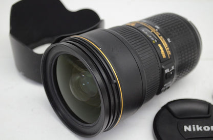 Nikon ニコン AF-S NIKKOR 24-70mm F2.8E ED VR ズームレンズ フルサイズ フード付 251017e