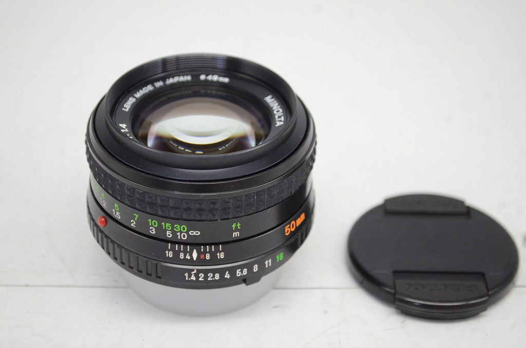 良品 MINOLTA ミノルタ MD ROKKOR 50mm F1.4 MD/SRマウント 単焦点レンズ 251011e