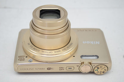 良品 Nikon ニコン COOLPIX S7000 ゴールド コンパクトデジタルカメラ 251009s