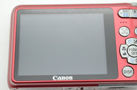 良品 Canon キヤノン PowerShot A3100 IS コンパクトデジタルカメラ レッド 241023an