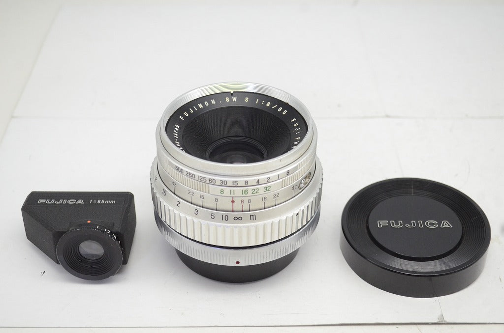 訳あり品 FUJIFILM フジフィルム FUJINON SW 65mm F8 G690用 中判レンズ ファインダー付 251016h
