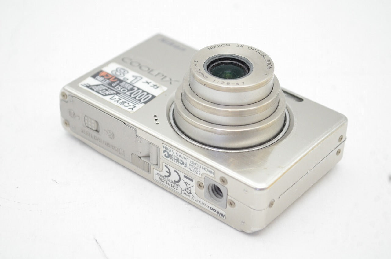 訳あり品 Nikon ニコン COOLPIX S510 コンパクトデジタルカメラ シルバー 250521d