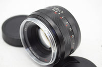 美品 Carl Zeiss Planar T* 50mm F1.4 ZE Canon EFマウント MF 単焦点レンズ 元箱付 241029b