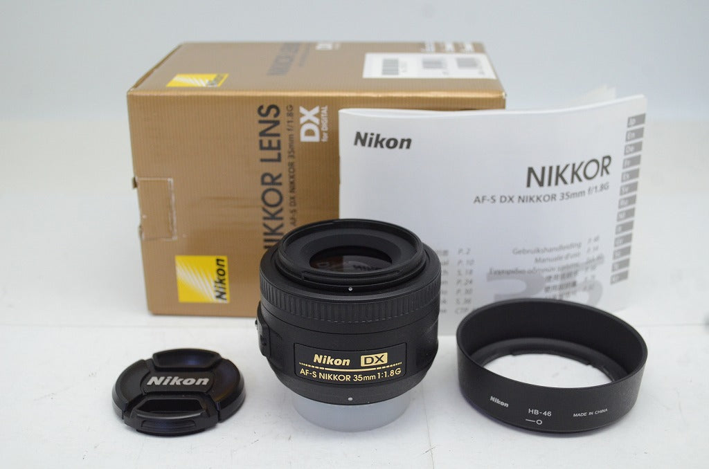 訳あり品 Nikon ニコン AF-S DX NIKKOR 35mm F1.8G APS-C 単焦点レンズ 元箱付 251020k