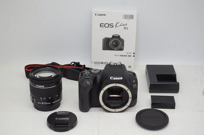 美品 Canon キヤノン EOS Kiss X9 ボディ + EF-S 18-55mm IS STM レンズキット デジタル一眼レフカメラ 251020ah