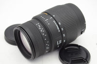 美品 SIGMA シグマ AF 70-300mm F4-5.6 DG MACRO SAマウント ズームレンズ フード付 241104m