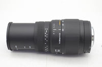 美品 SIGMA シグマ AF 70-300mm F4-5.6 DG MACRO SAマウント ズームレンズ フード付 241104m