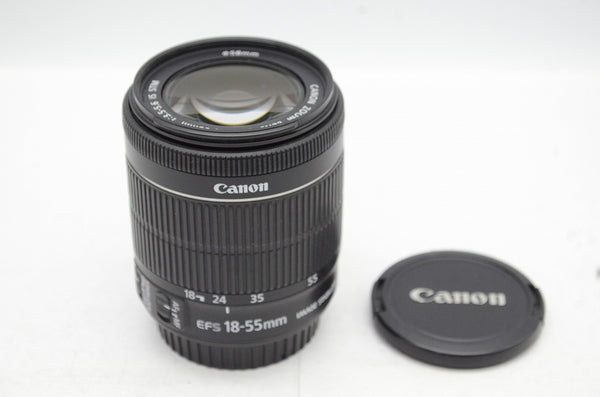 良品 Canon キヤノン EF-S 18-55mm F3.5-5.6 IS STM APS-C ズームレンズ 241106t