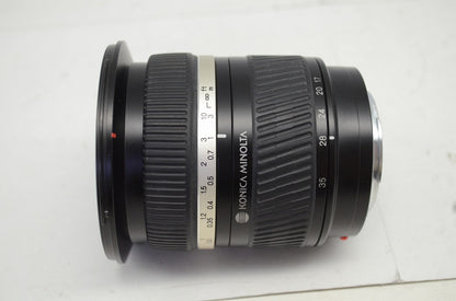 訳あり品 Konica Minolta コニカミノルタ AF 17-35mm F2.8-4D SONY ソニー αマウント ズームレンズ フード付 251021z