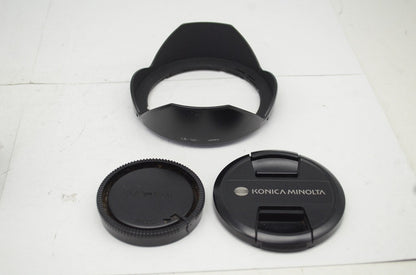 訳あり品 Konica Minolta コニカミノルタ AF 17-35mm F2.8-4D SONY ソニー αマウント ズームレンズ フード付 251021z