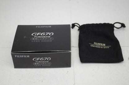 美品 FUJIFILM フジフィルム GF670専用レンズフード 元箱付 251015c