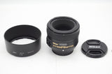 美品 Nikon ニコン AF-S NIKKOR 50mm F1.8G 単焦点レンズ フード付 241107b