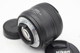 美品 Nikon ニコン AF-S NIKKOR 50mm F1.8G 単焦点レンズ フード付 241107b