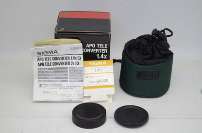 美品 SIGMA シグマ APO TELE CONVERTER 1.4X EX テレコンバーター Nikon ニコン Fマウント 元箱付 251016u