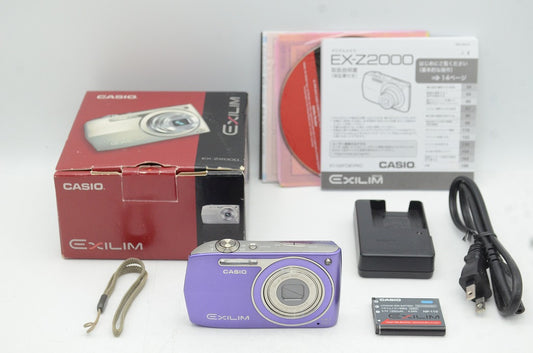訳あり品 CASIO カシオ EXILIM EX-Z2000 コンパクトデジタルカメラ バイオレット 元箱付 250604k
