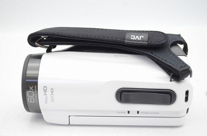 美品 JVC ケンウッド Everio R GZ-R480 デジタルビデオカメラ シャインホワイト 元箱付 250607i