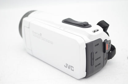 美品 JVC ケンウッド Everio R GZ-R480 デジタルビデオカメラ シャインホワイト 元箱付 250607i
