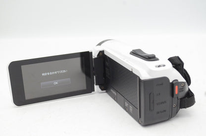 美品 JVC ケンウッド Everio R GZ-R480 デジタルビデオカメラ シャインホワイト 元箱付 250607i