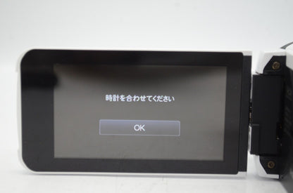 美品 JVC ケンウッド Everio R GZ-R480 デジタルビデオカメラ シャインホワイト 元箱付 250607i