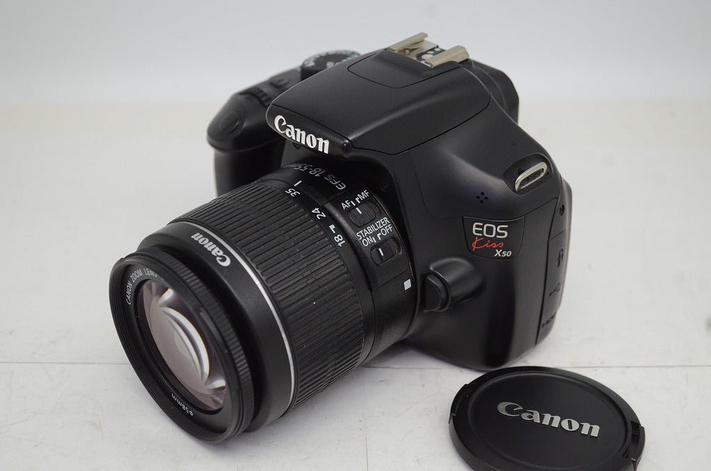 美品 Canon キヤノン EOS Kiss X50 + EF-S 18-55mm IS II レンズキット デジタル一眼レフカメラ 251016z