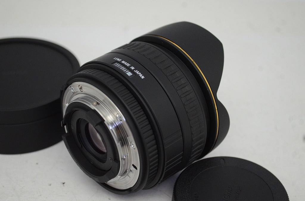 美品 SIGMA シグマ 15mm F2.8 EX DG DIAGONAL FISHEYE Nikon ニコン Fマウント用 単焦点レンズ 元箱付 251016q