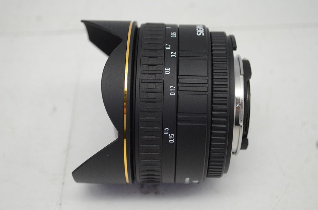 美品 SIGMA シグマ 15mm F2.8 EX DG DIAGONAL FISHEYE Nikon ニコン Fマウント用 単焦点レンズ 元箱付 251016q