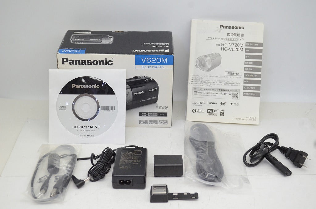 美品 Panasonic パナソニック HC-V620M デジタルビデオカメラ ブラウン 元箱付 251016p