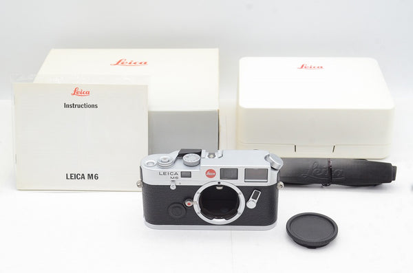 美品 LEICA M6 NON TTL ボディ レンジファインダーフィルムカメラ クシルバー MF 元箱付 241116c