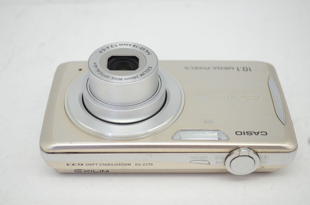 美品 CASIO カシオ EXILIM EX-Z270 ゴールド コンパクトデジタルカメラ 元箱付 251017l
