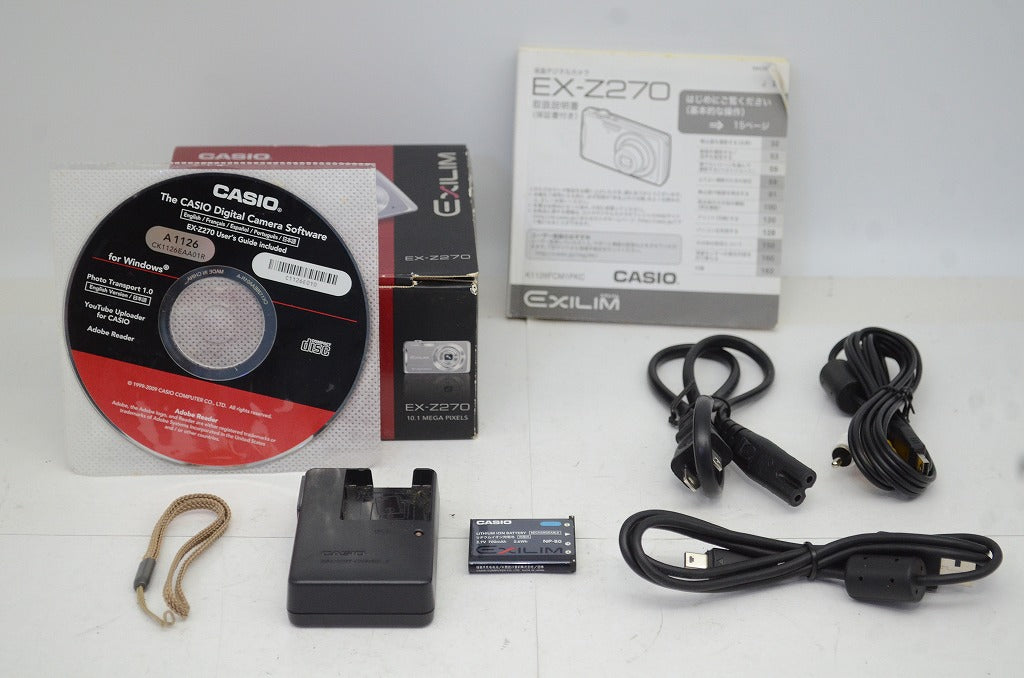 美品 CASIO カシオ EXILIM EX-Z270 ゴールド コンパクトデジタルカメラ 元箱付 251017l