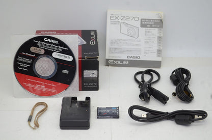 美品 CASIO カシオ EXILIM EX-Z270 ゴールド コンパクトデジタルカメラ 元箱付 251017l