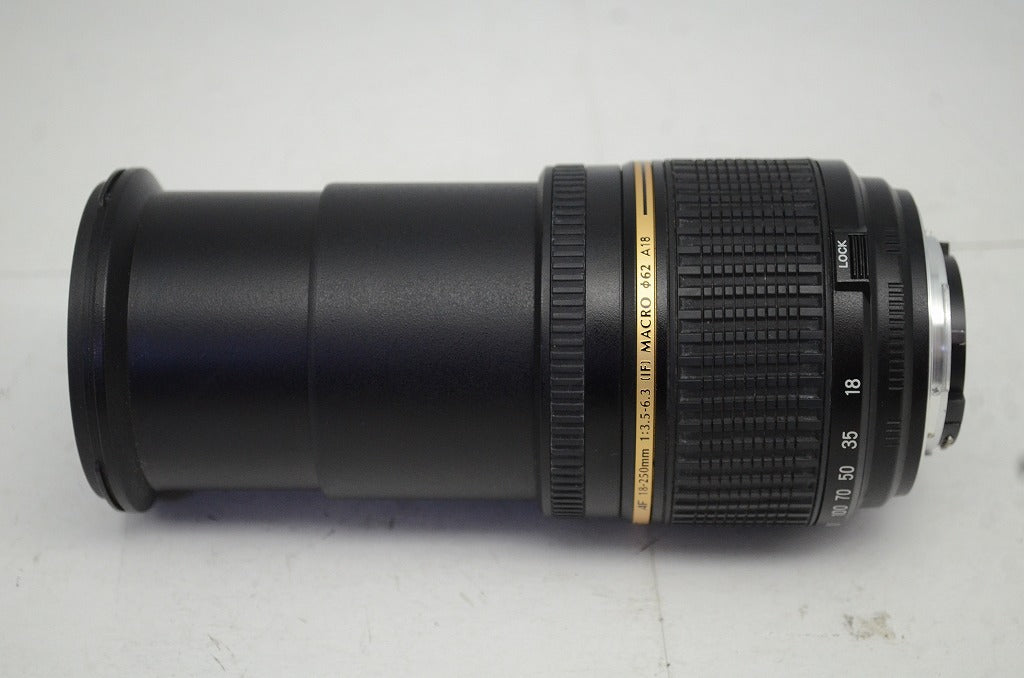 良品 TAMRON AF 18-250mm F3.5-6.3 Di II LD Aspherical IF MACRO A18 Nikon Fマウント APS-C フード付 251021u