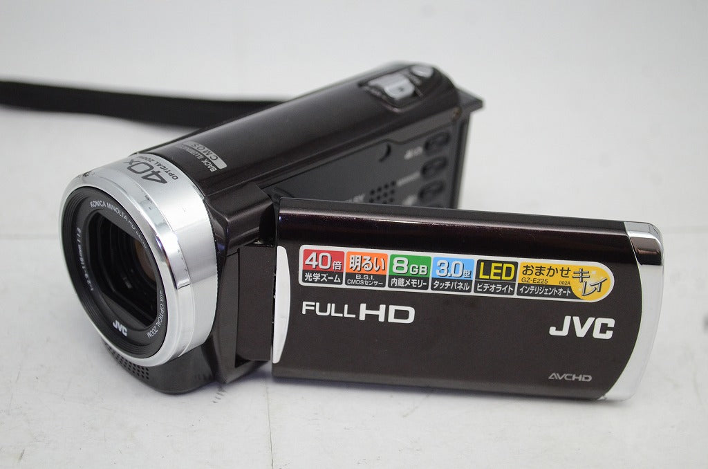 良品 JVC ケンウッド Everio GZ-E225 デジタルビデオカメラ ブラウン 元箱付 251017k