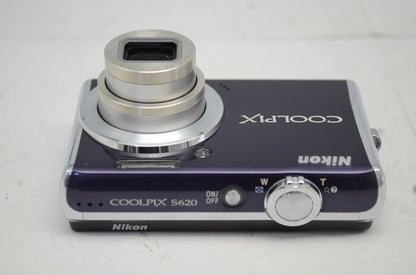 訳あり品 Nikon ニコン COOLPIX S620 コンパクトデジタルカメラ グロスパープル 251010g