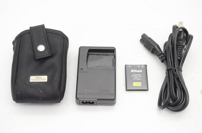 美品 Nikon ニコン COOLPIX S510 コンパクトデジタルカメラ シルバー 250608af