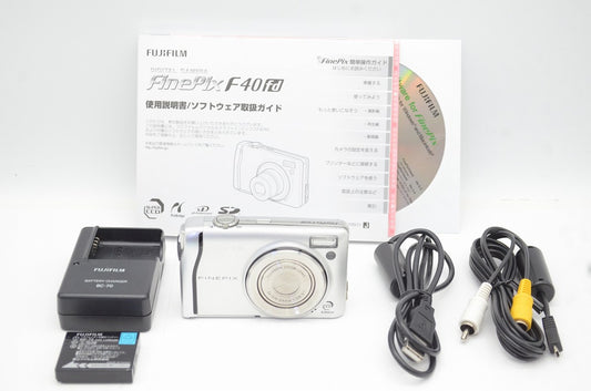 訳あり品 FUJIFILM フジフィルム FinePix F40fd コンパクトデジタルカメラ シルバー 250608ab