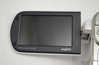 良品 SANYO サンヨー Xacti DMX-CG100 デジタルビデオカメラ ホワイト 251022a