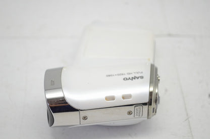 良品 SANYO サンヨー Xacti DMX-CG100 デジタルビデオカメラ ホワイト 251022a