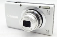 美品 Canon キヤノン PowerShot A2400 IS コンパクトデジタルカメラ シルバー 241125f