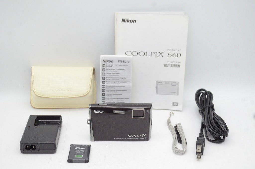 Nikon ニコン COOLPIX S60 コンパクトデジタルカメラ ワインレッド 250618l