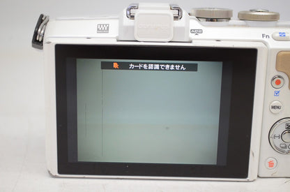 良品 OLYMPUS オリンパス PEN Lite E-PL7 14-42mm EZ レンズキット ミラーレス一眼カメラ ホワイト 251020ag